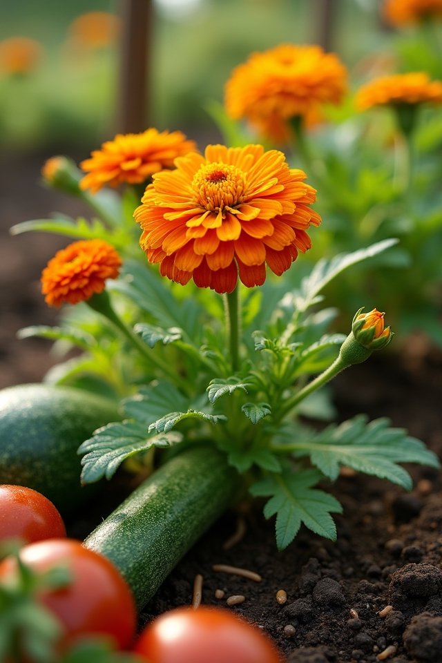 calendula enhances vegetable growth