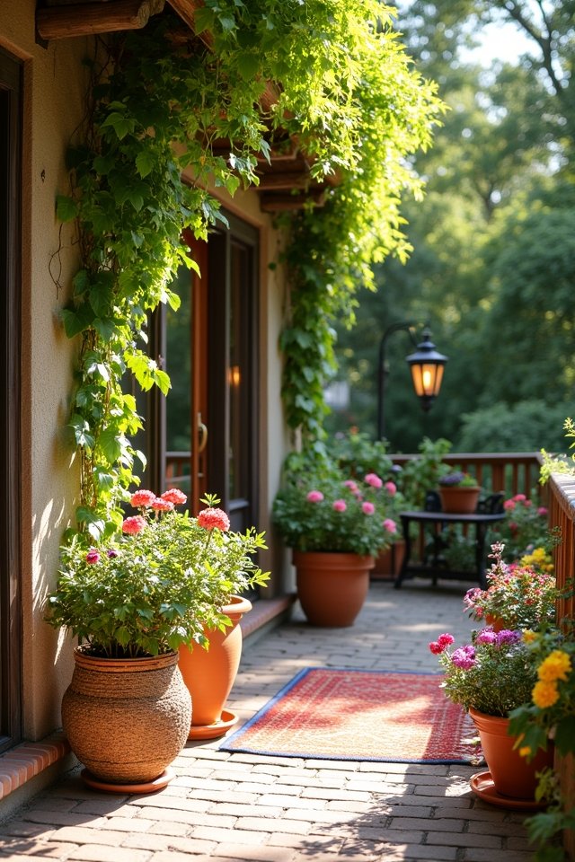 charming patio container garden