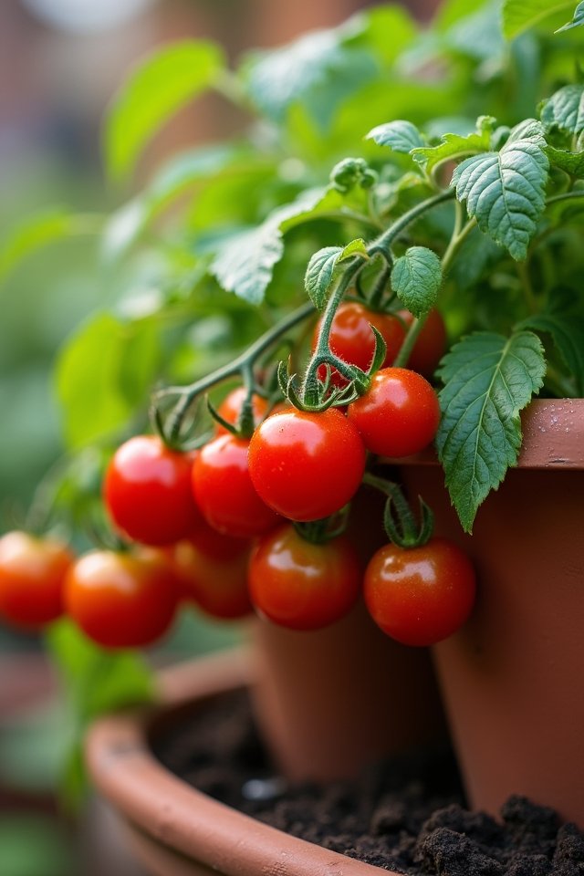 cherry tomatoes container gardening