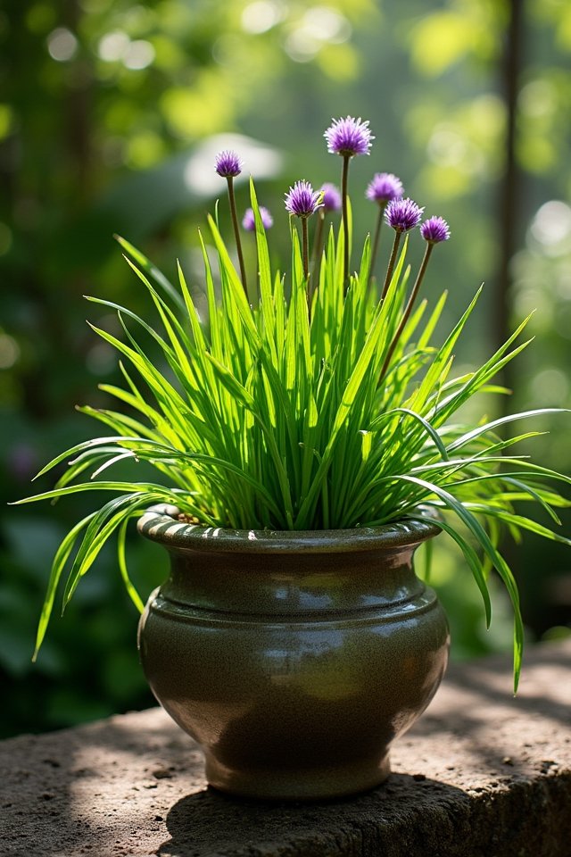 chives easy container gardening