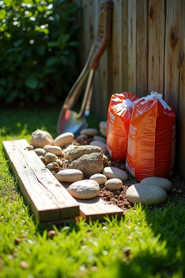 choose materials for gardens