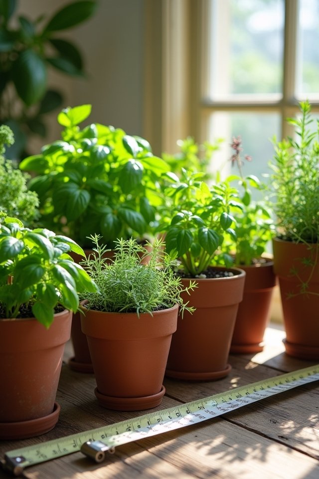 choose pots for herbs
