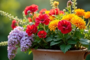 colorful blooms for containers