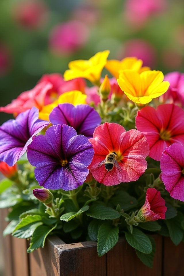 colorful cheerful container garden