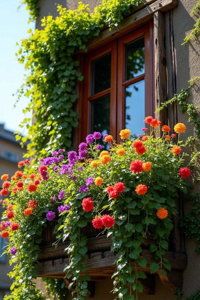 colorful climbing plants delight