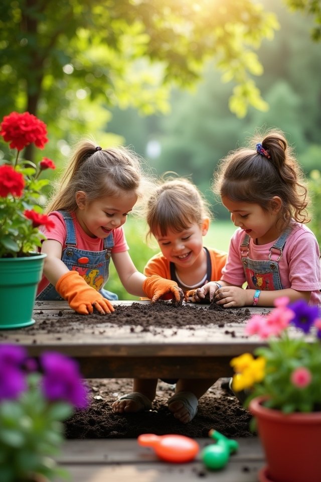 colorful container garden design