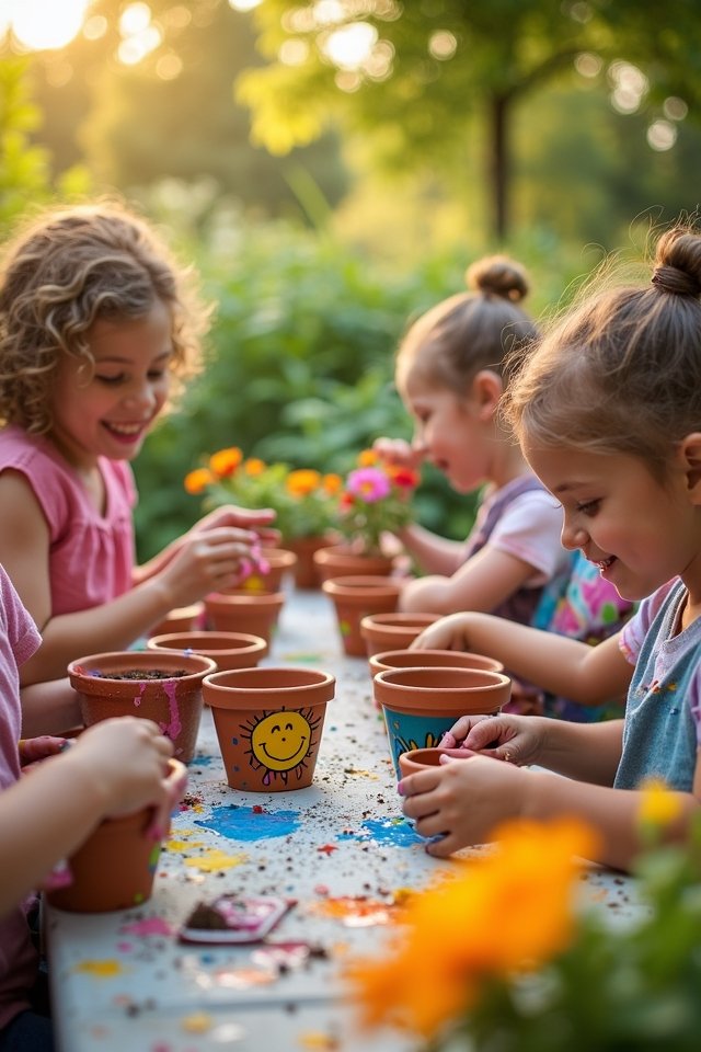 colorful flower pot designs