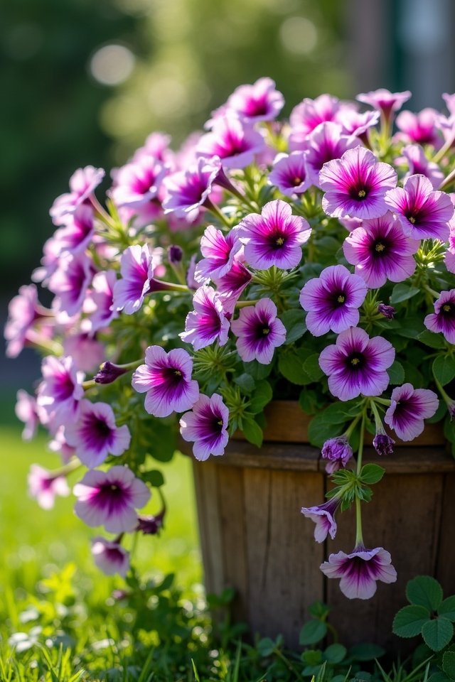 colorful petunias for gardens