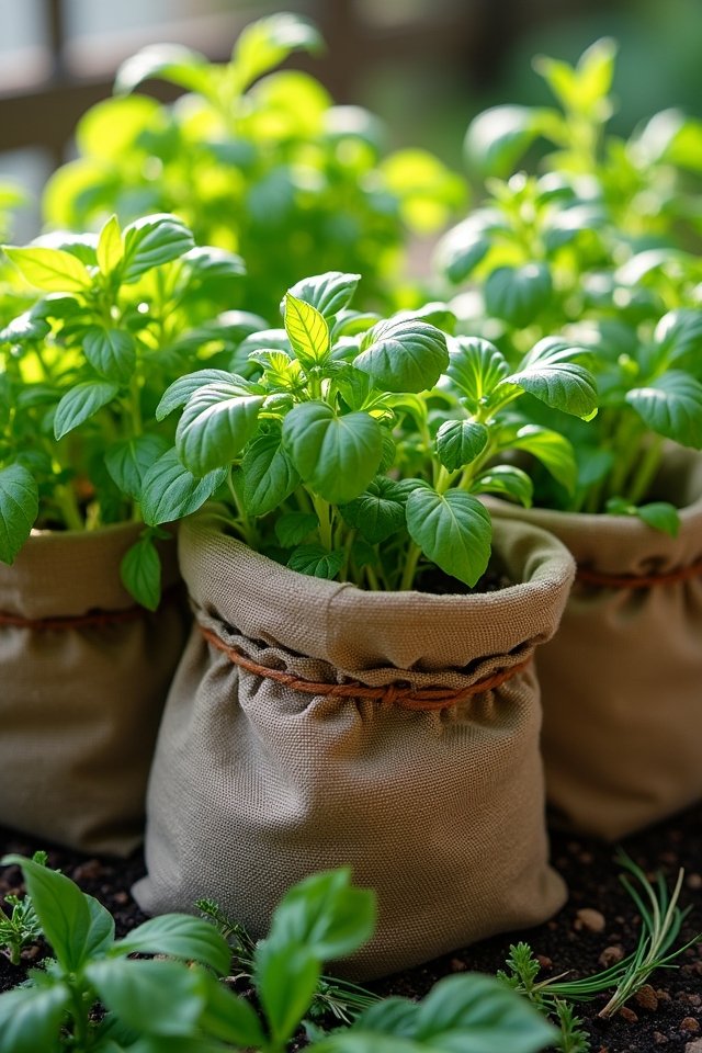 comfortable breathable herb containers