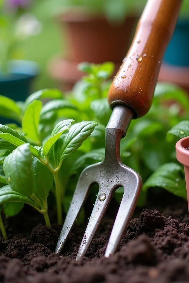 compact ergonomic gardening tool
