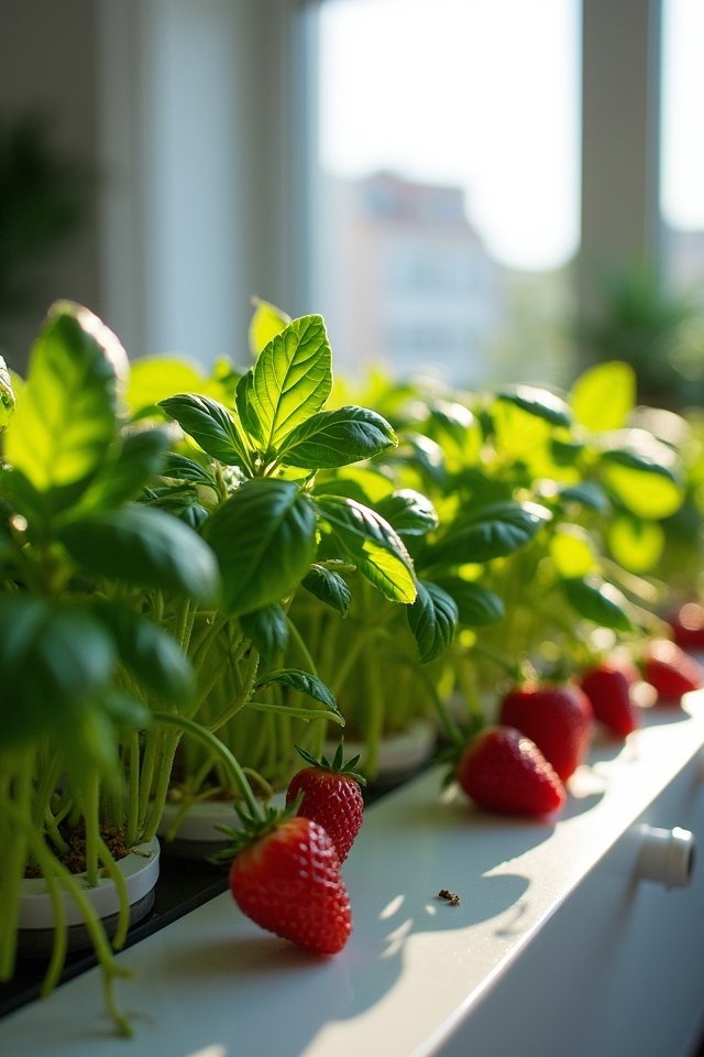 compact hydroponic garden plants