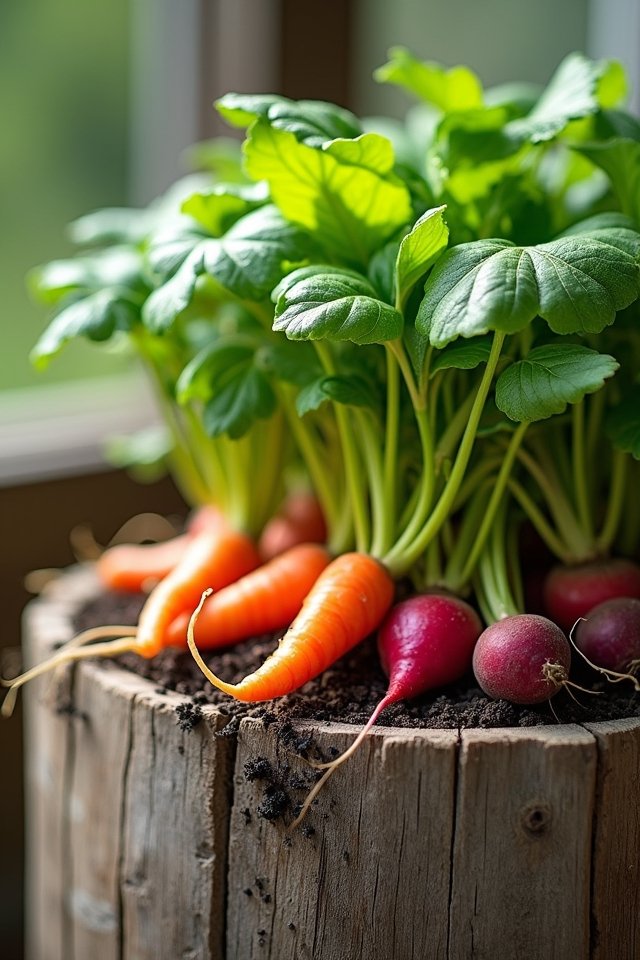 compact root vegetable gardening