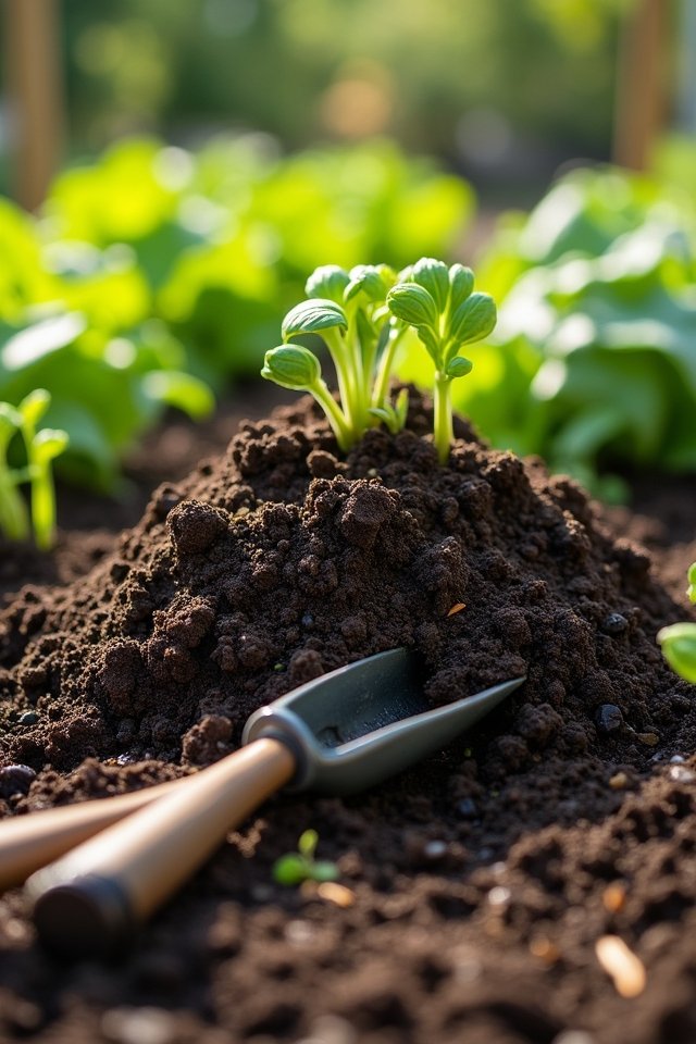compost manure for gardening