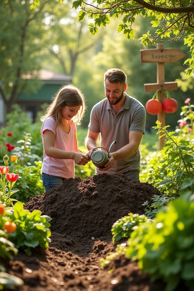 composting enriches garden soil