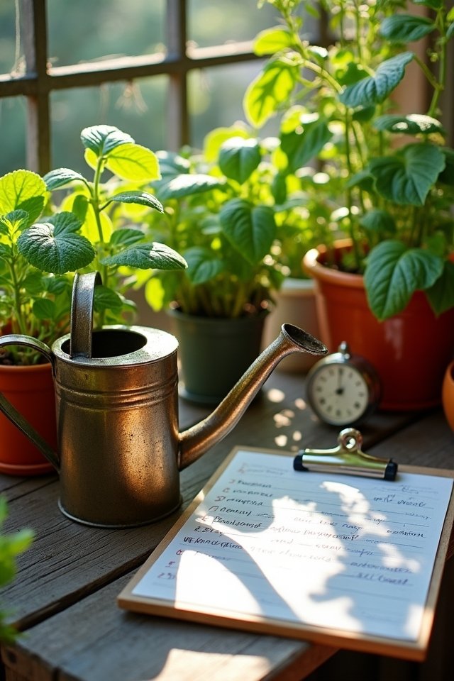 consistent watering for growth