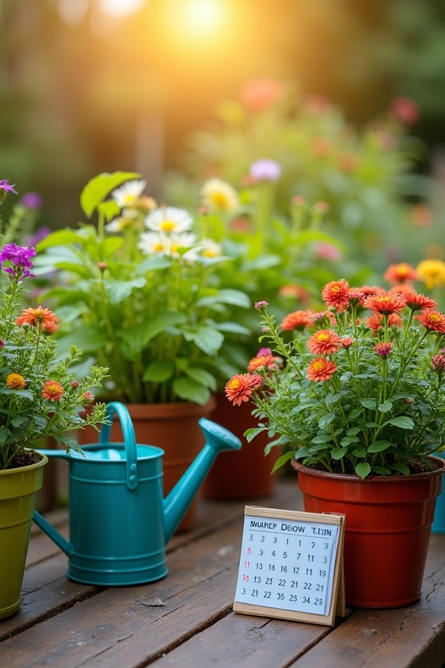 consistent watering promotes growth