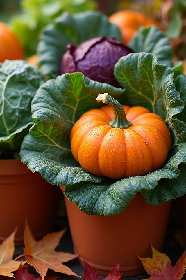 container gardening fall crops