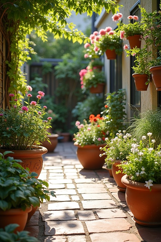 container gardening on patios