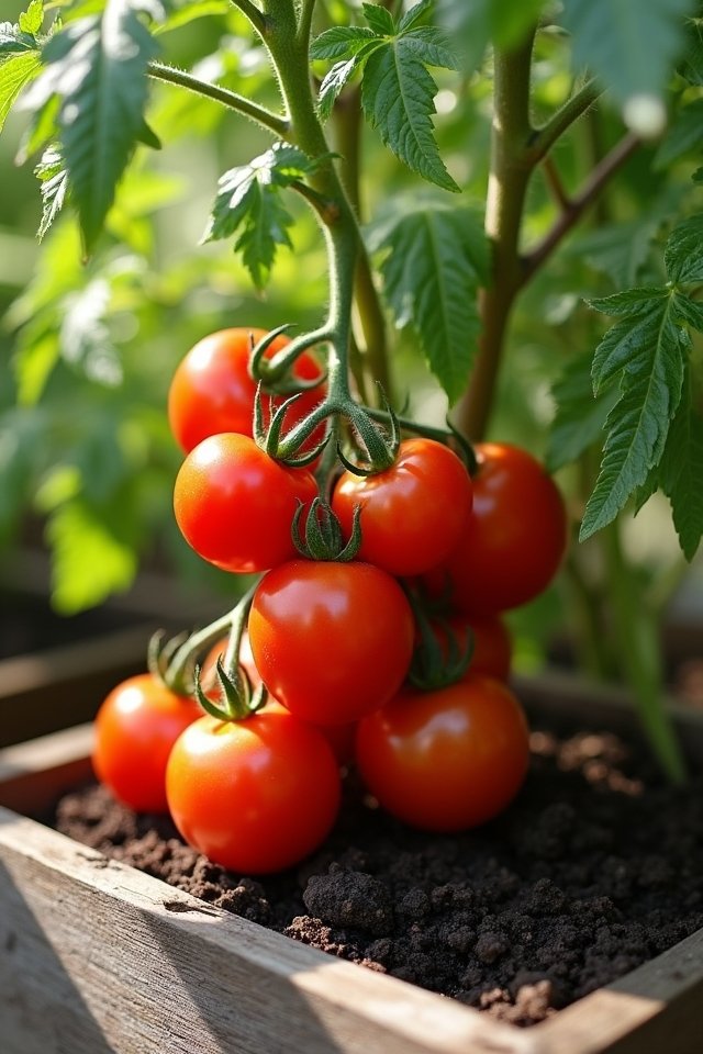 container grown delicious tomatoes