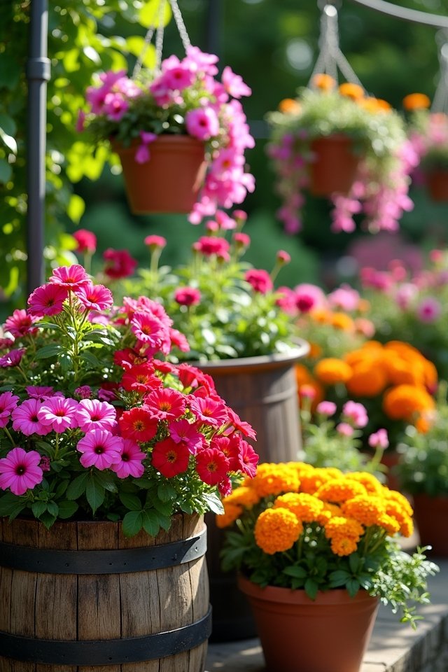 creative container garden selection