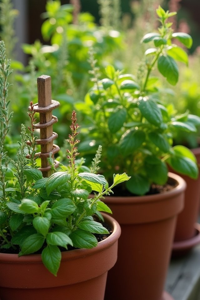 creative container herb gardening