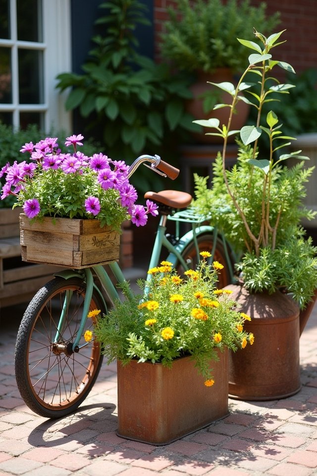 creative outdoor container displays