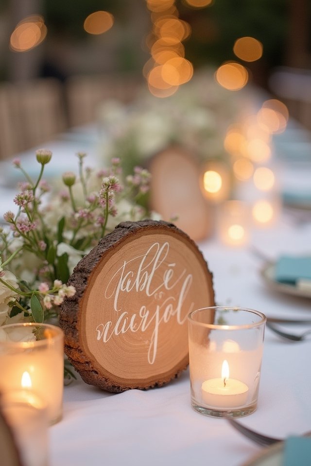 creative personalized table numbers