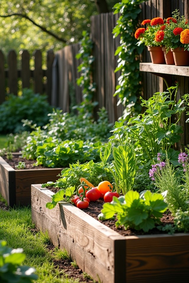 creative raised bed materials