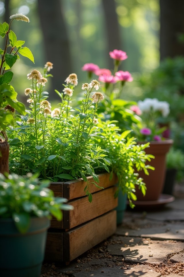 creative shaded container gardening