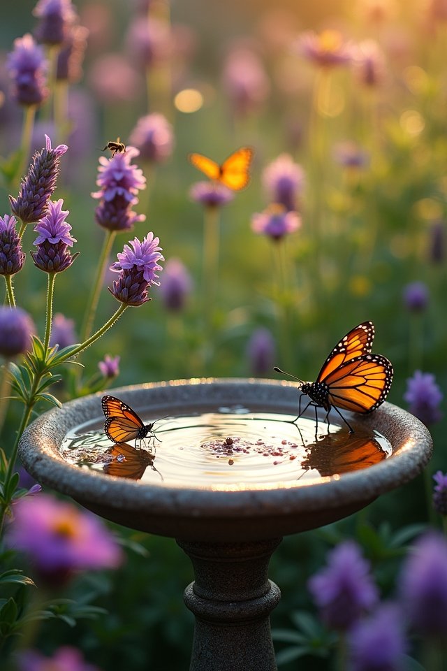 creative water sources for pollinators