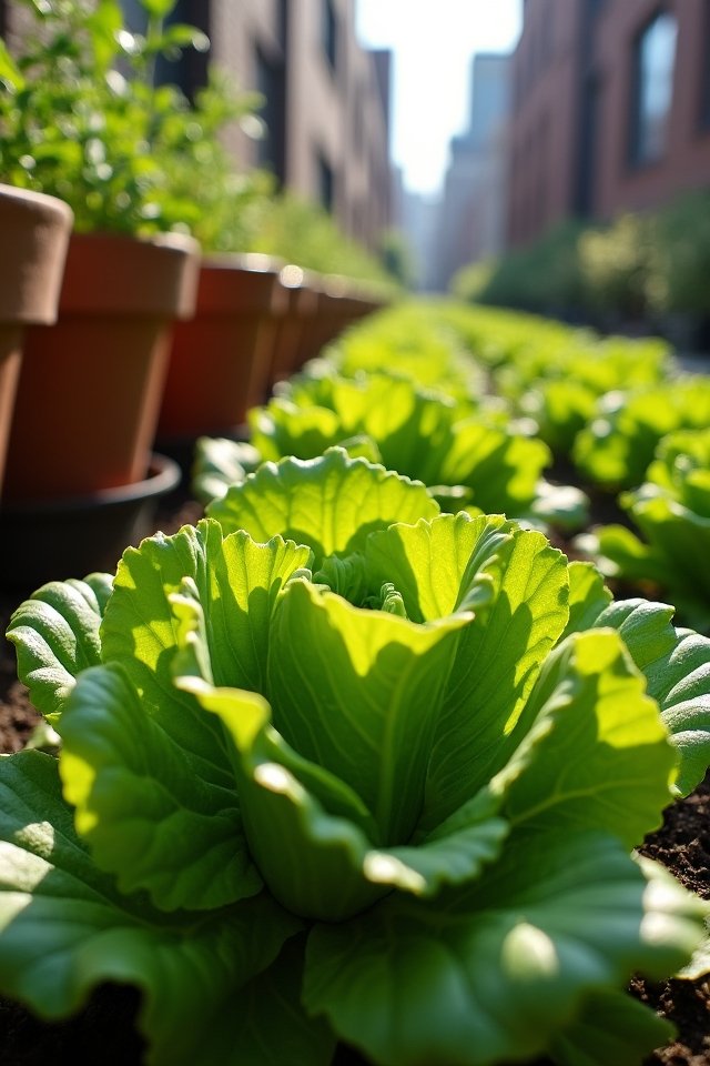 crisp vibrant salad greens