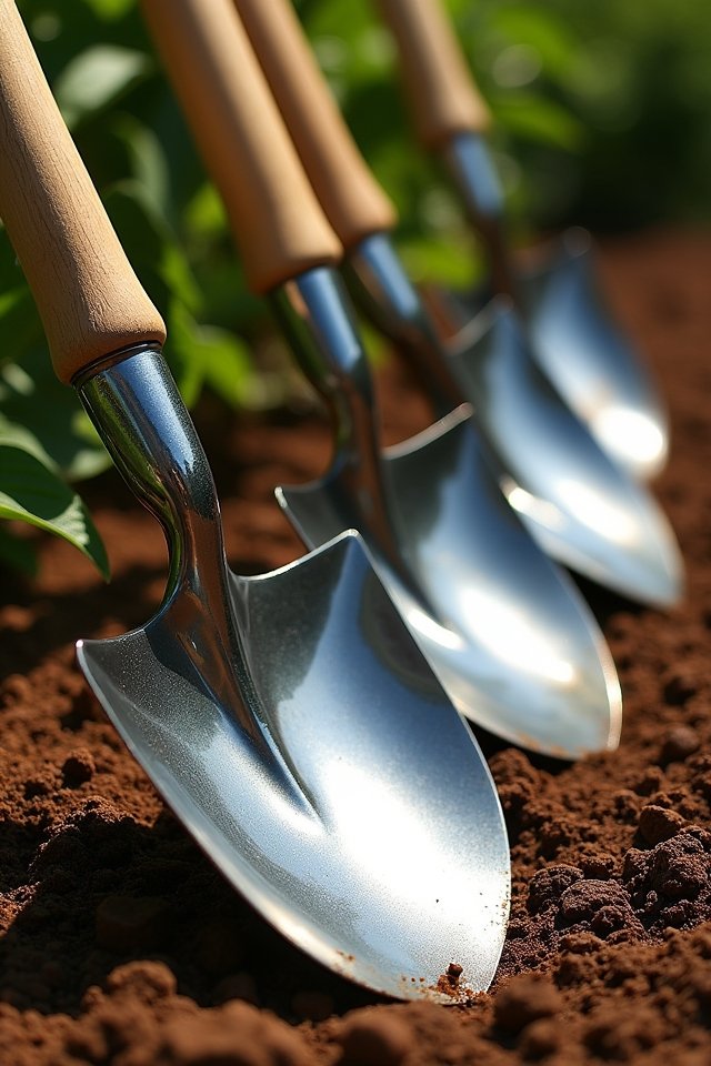 durable steel garden shovel