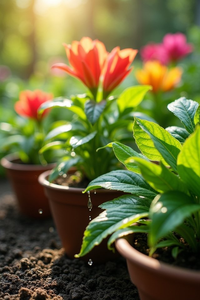 effective container plant watering