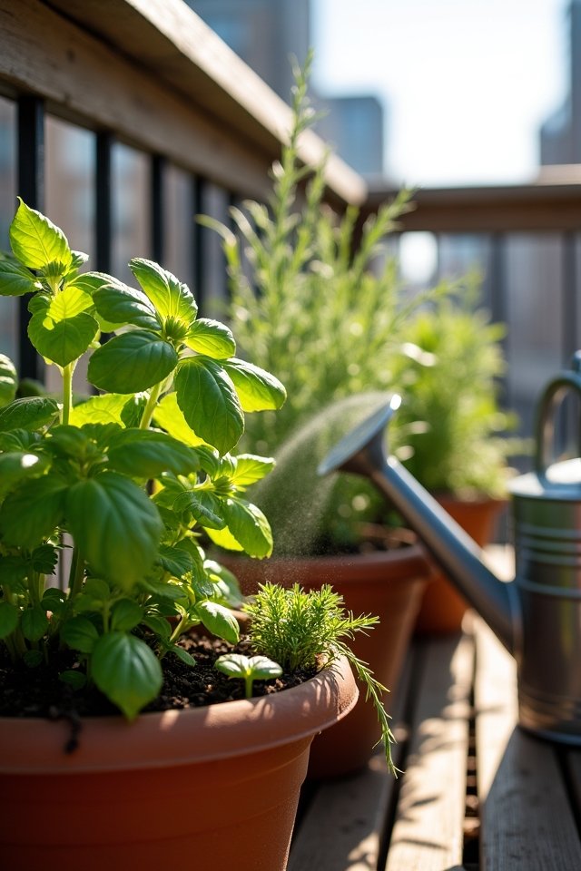 effective herb watering techniques