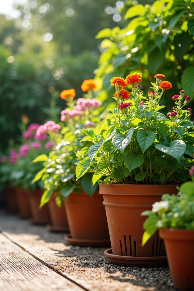 effective patio plant drainage