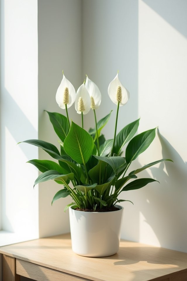 elegant air purifying companion plant