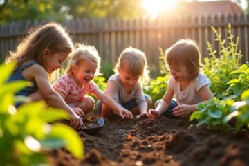 engaging children in gardening