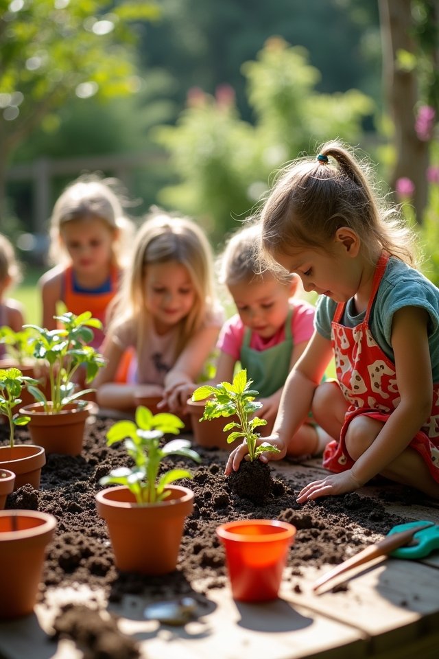 engaging kids in gardening activities