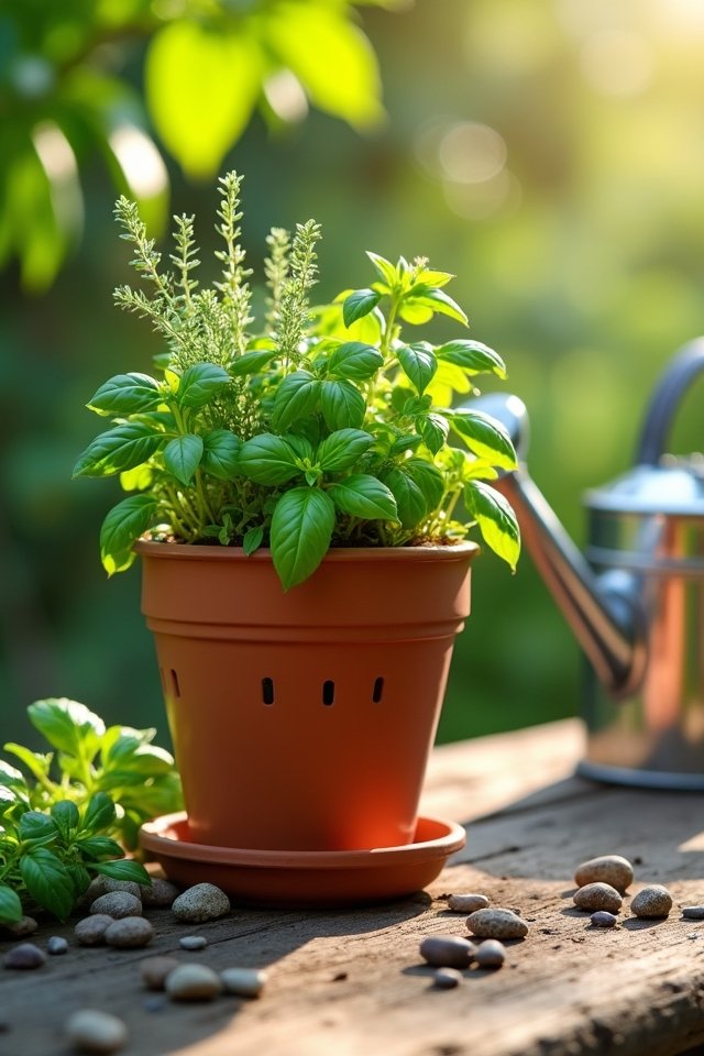 ensure proper herb drainage