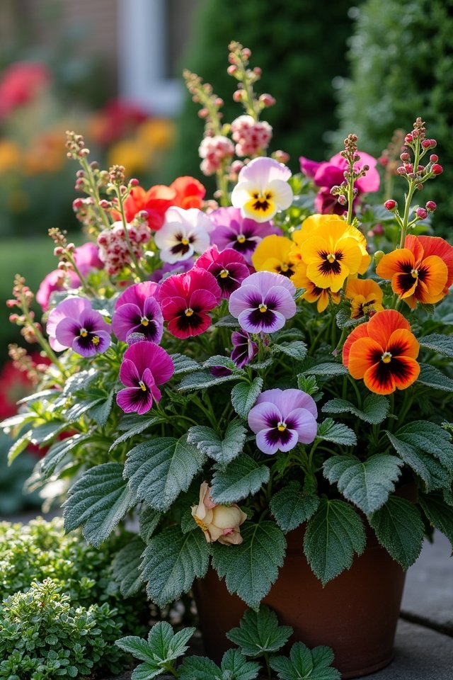 evergreen winter container garden