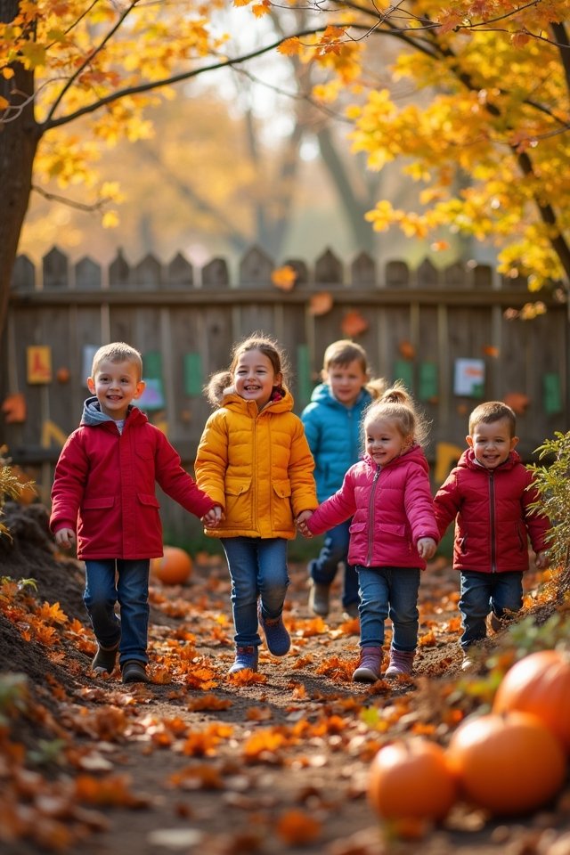 fall cleanup and bulb planting