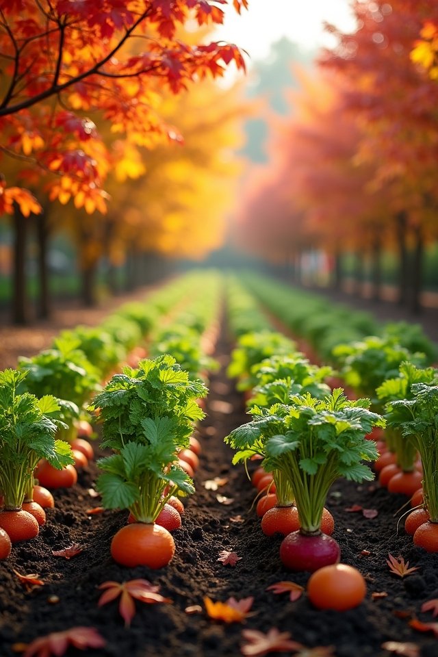 fall gardening with root crops
