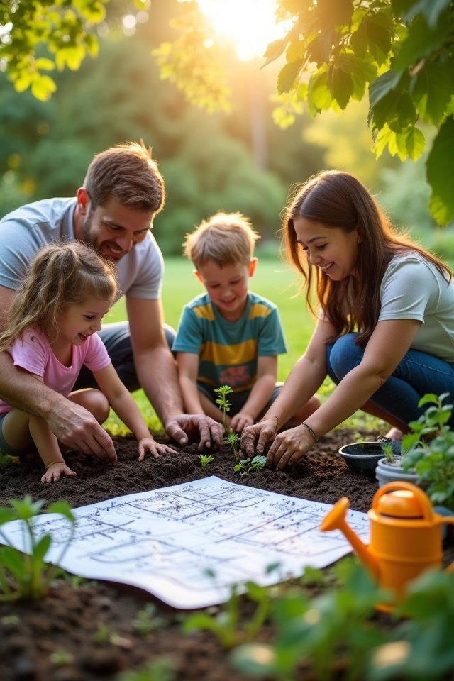 family garden planning fun