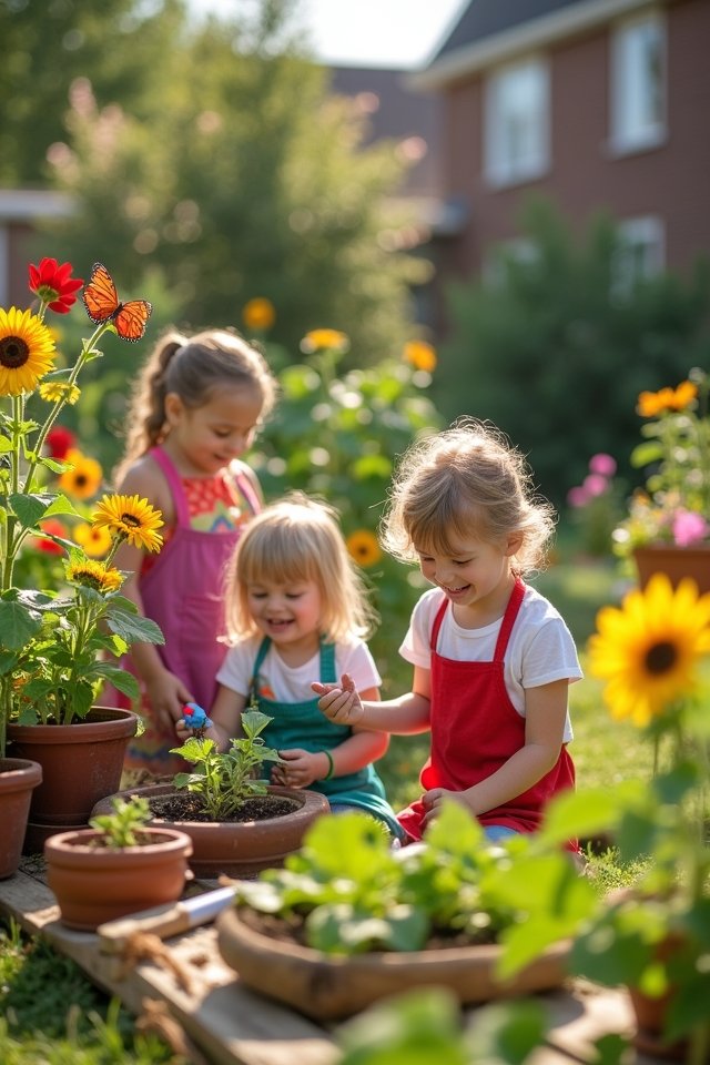 family garden show fun