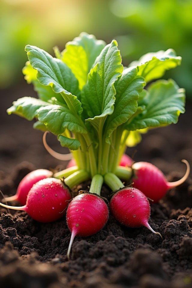 fast growing space efficient radishes