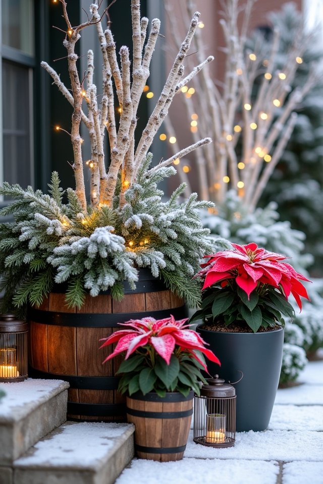 festive winter container ideas