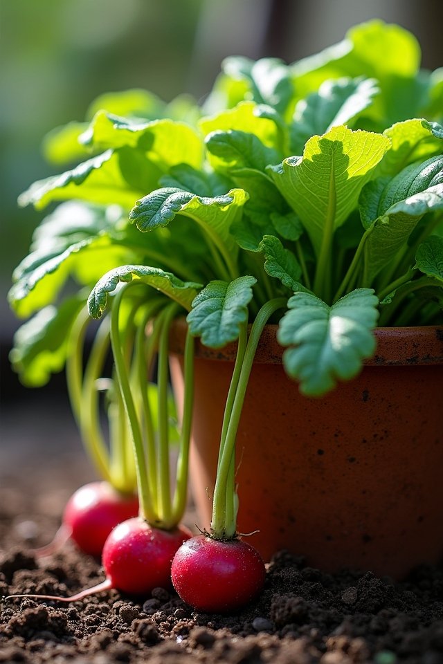 flavorful quick growing radishes
