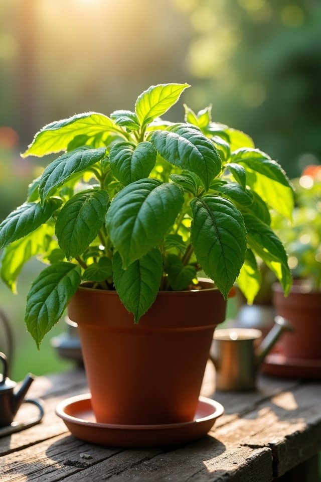 fresh basil enhances meals