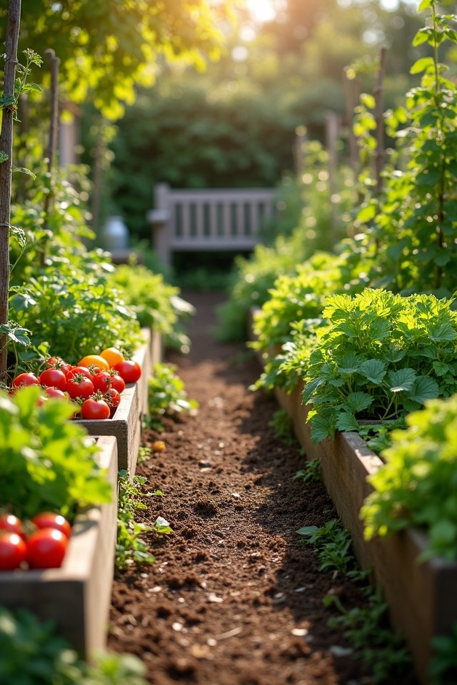 garden maintenance and harvesting