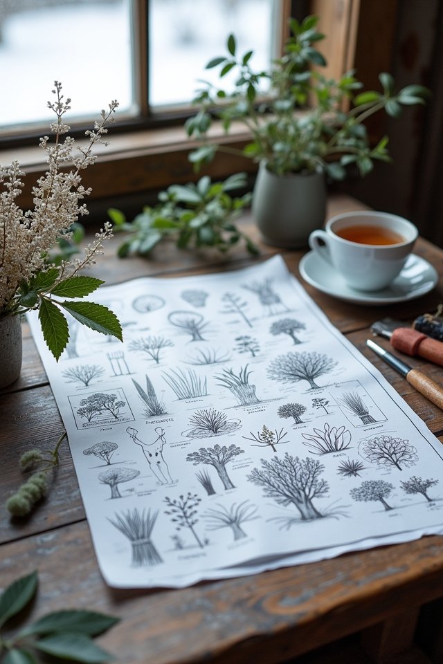 garden planning in winter